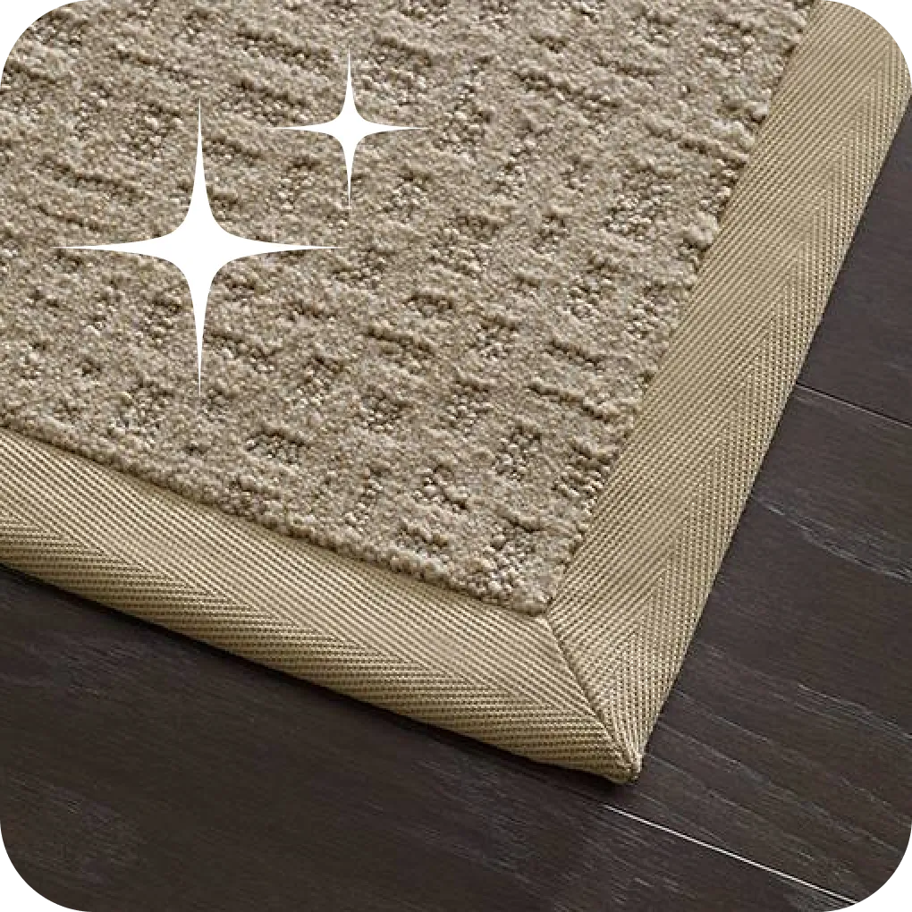 Closeup of carpet bound edge | Lloyd's Carpets & Draperies
