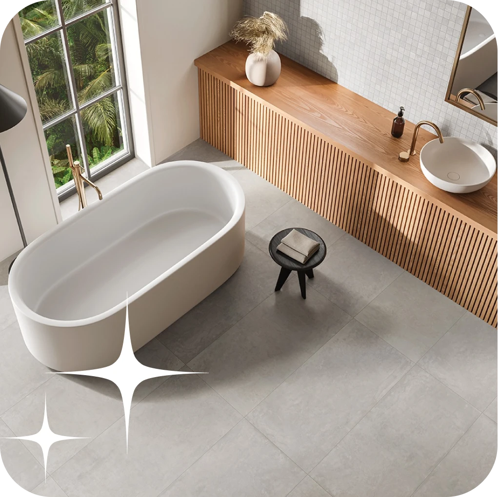Bathroom tiles