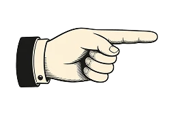 pointing icon